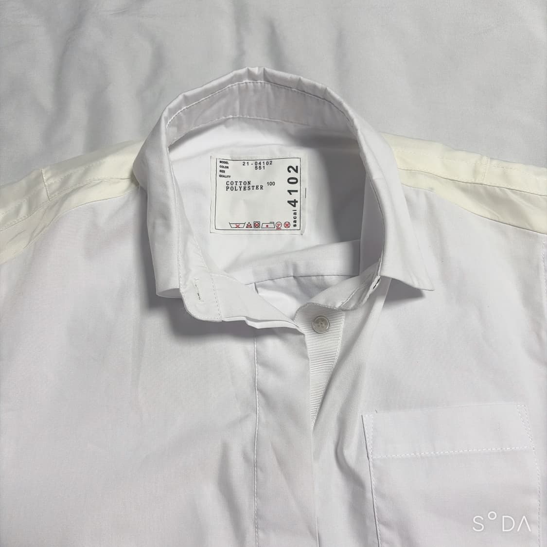 사카이 화이트 반팔 셔츠 2 상품이미지3