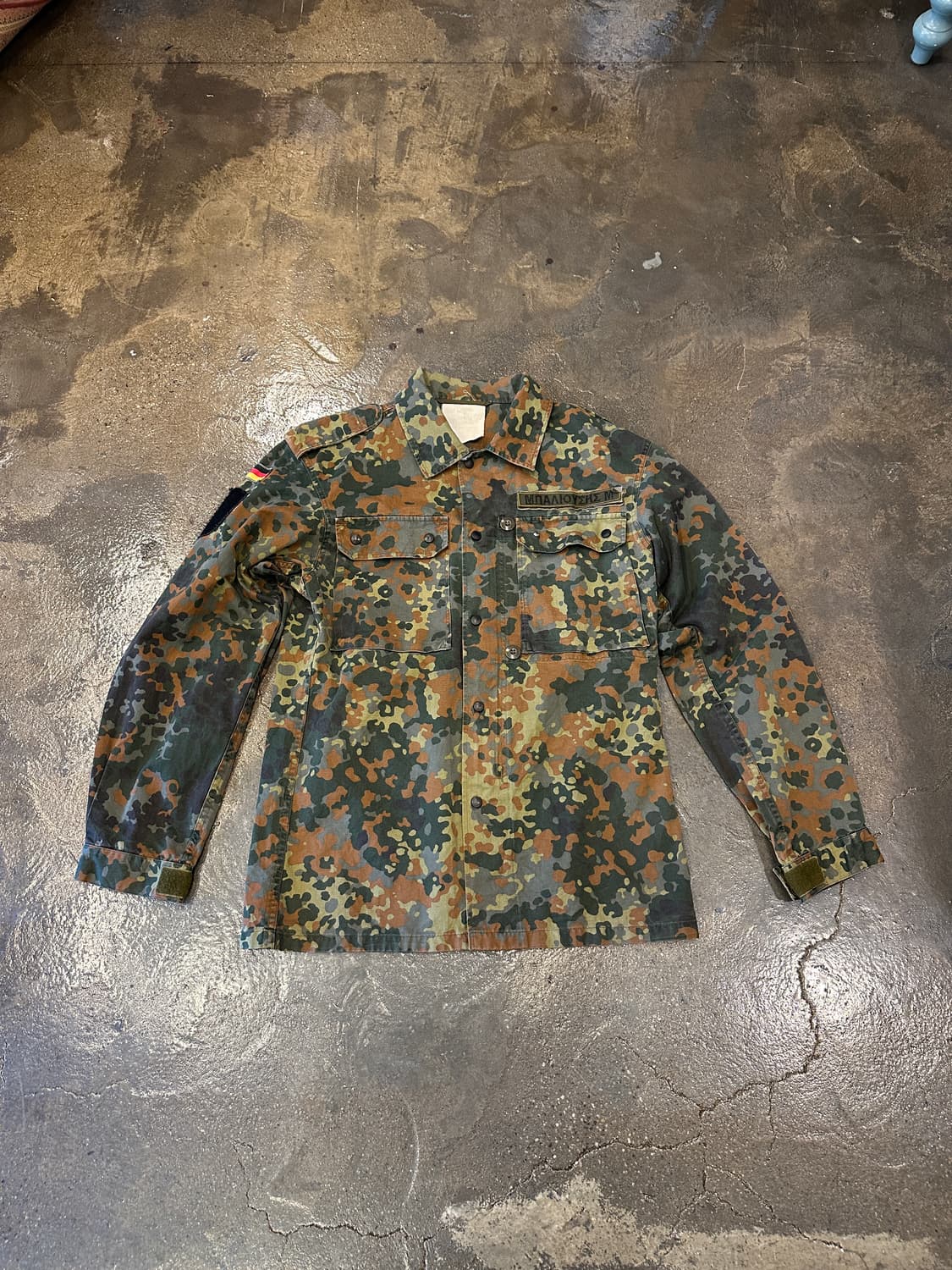 90s Germany ARMY 플렉탄 필드 셔츠 M 상품이미지1