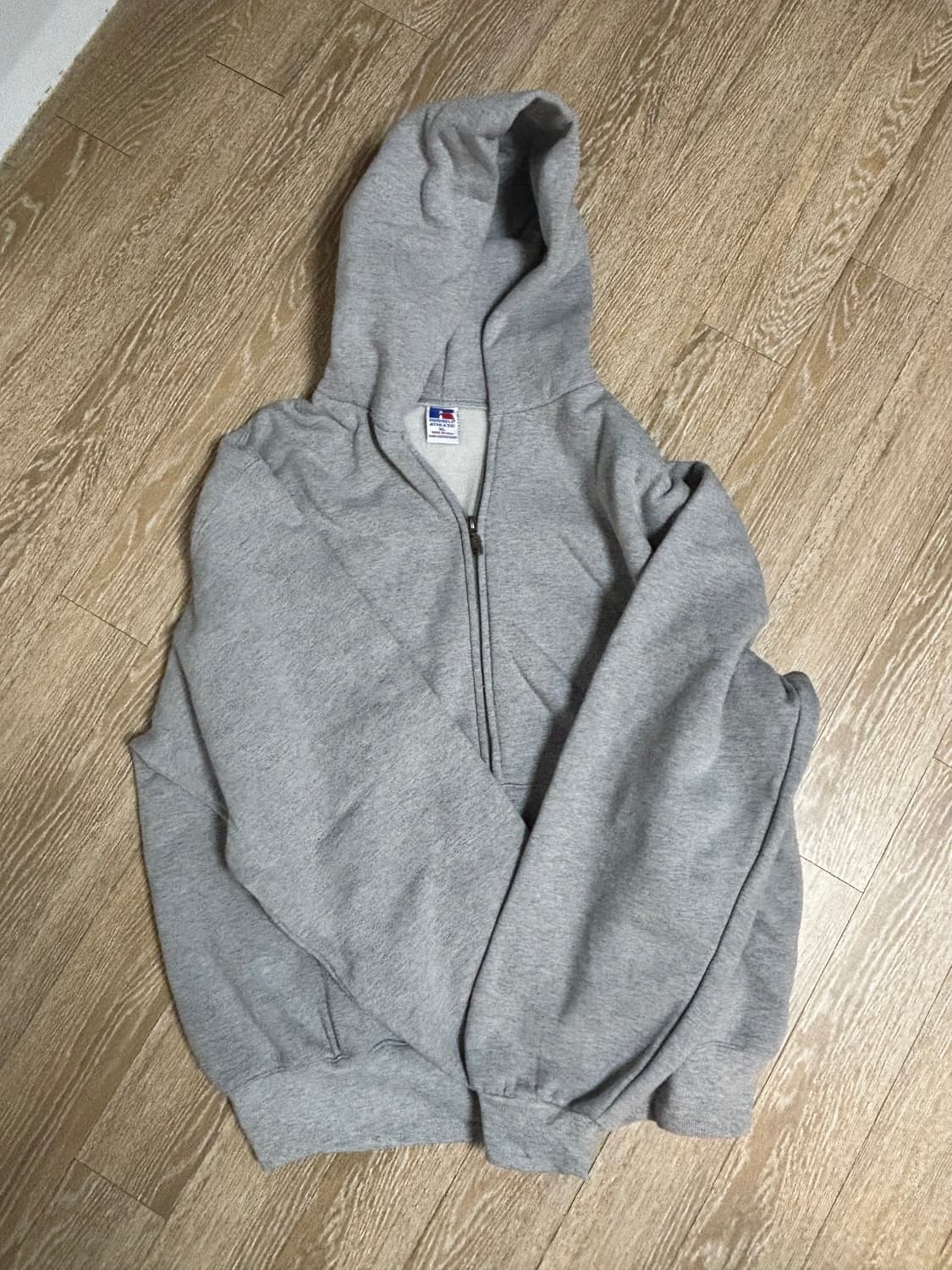 (Xl,usa made) Russell Athletic 그레이 후드집업 상품이미지1