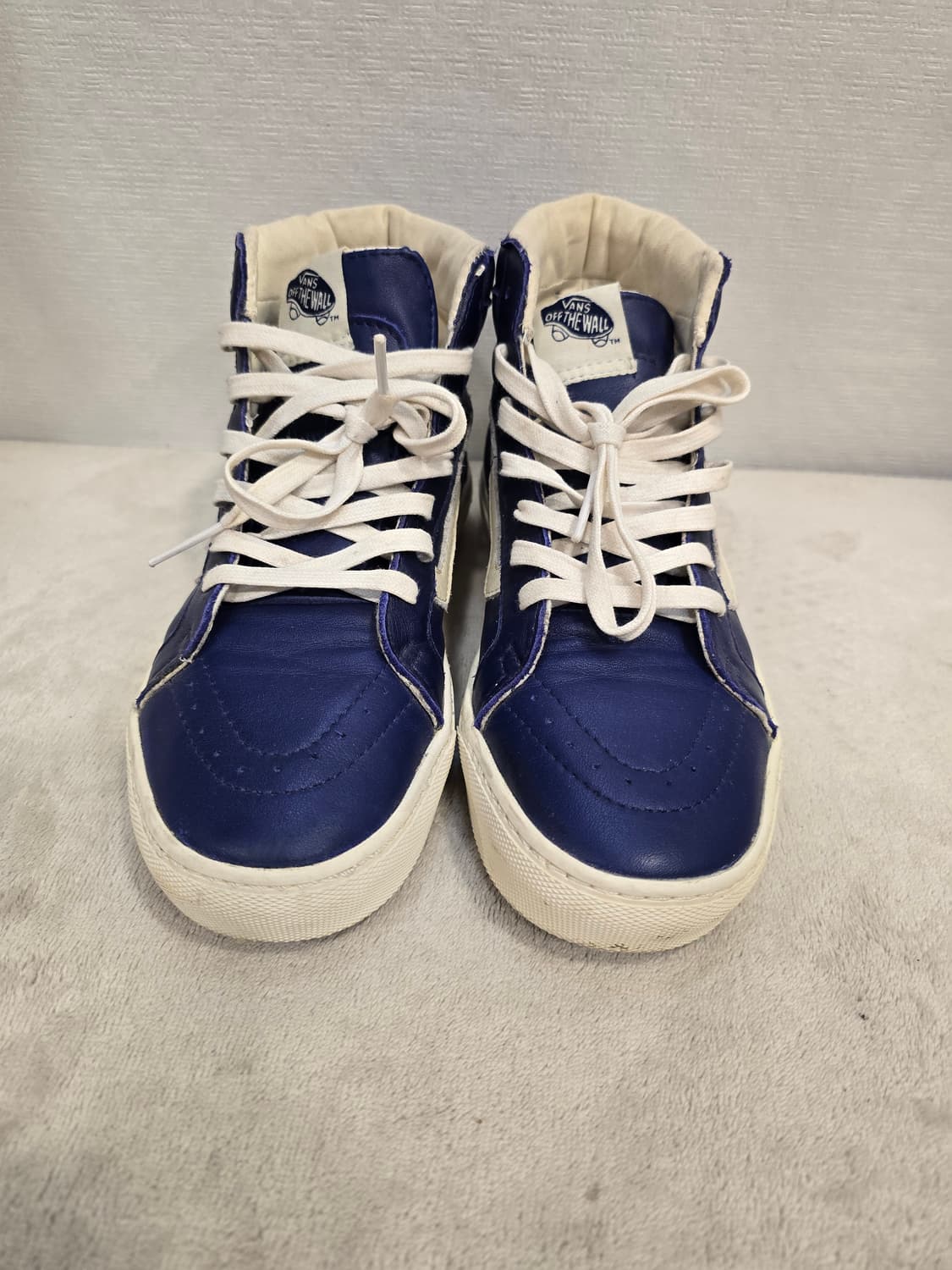 반스 네이비 가죽 하이탑 스니커즈 245~250 상품이미지4