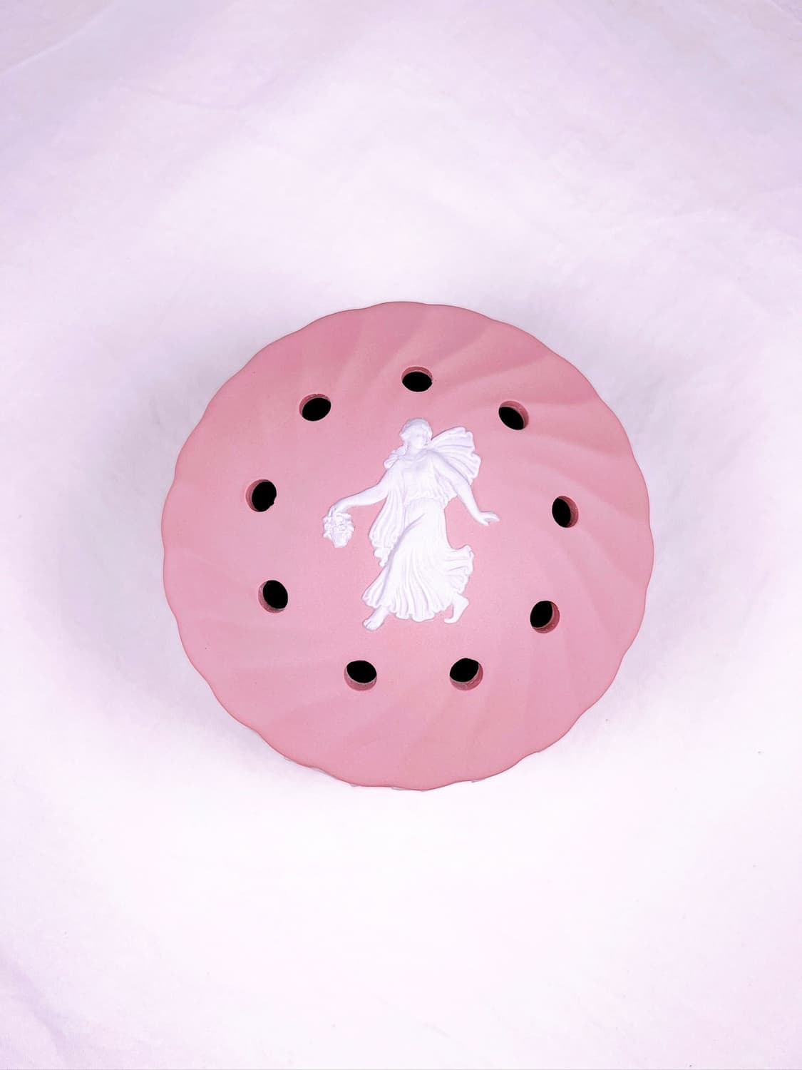 [영국엔틱] 웨지우드 제스퍼웨어 댄싱아워 포푸리 보석함_ 핑크 상품이미지2