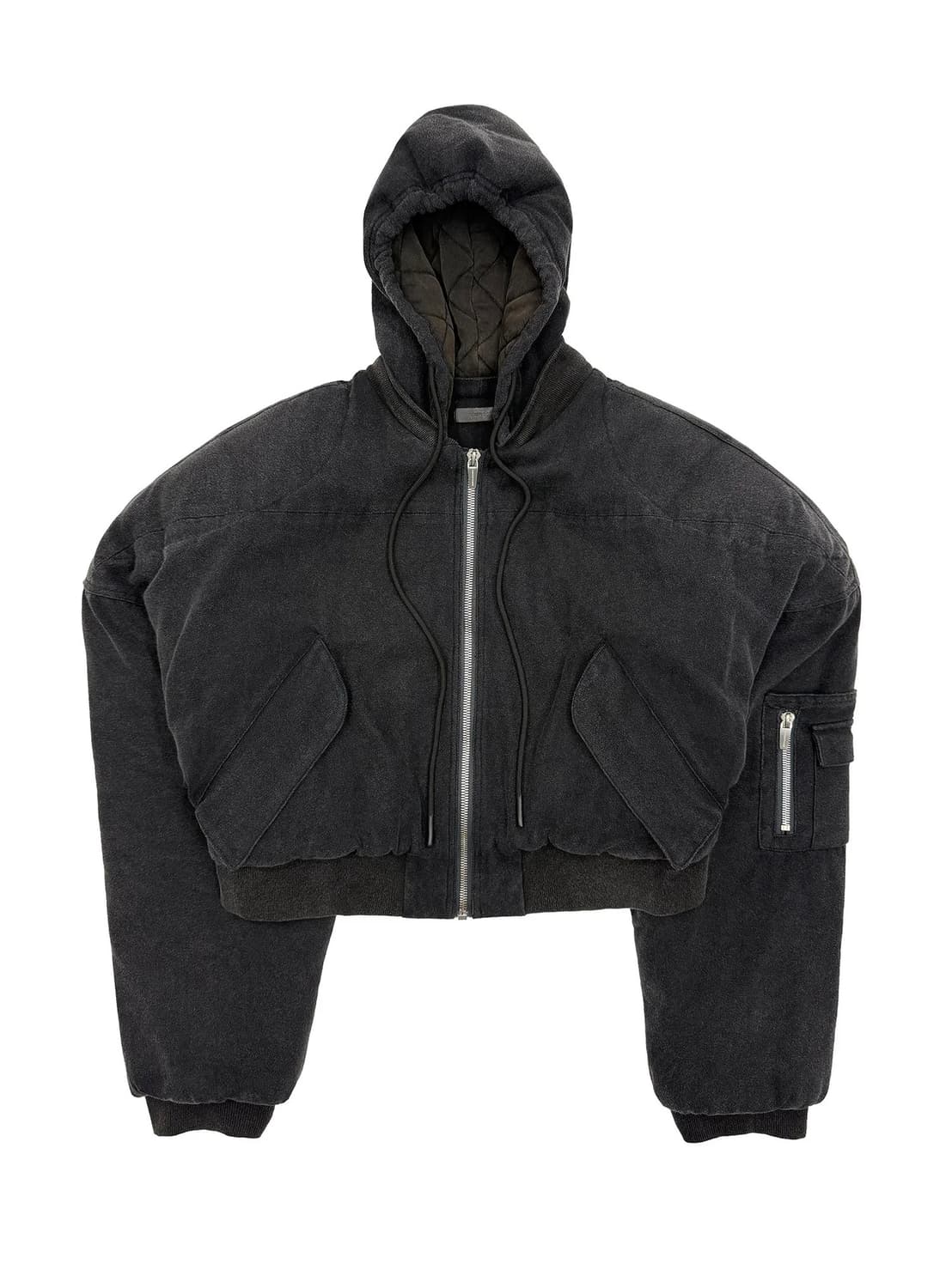 ARNO DE FRANCE 25ss 크롭 후드 머슬 봄버 상품이미지1