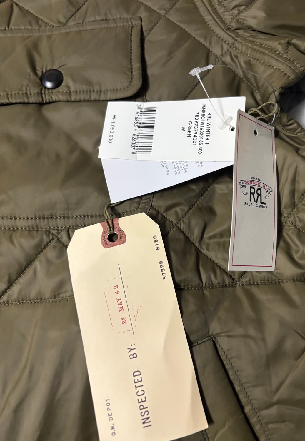 (새상품) RRL 리버시블 퀼트 라이너 자켓 M 상품이미지7