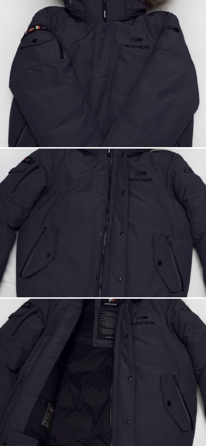 신품급) 아이더 스투키 헤비 구스다운 봄버 숏패딩 자켓 (L/100+) 상품이미지6