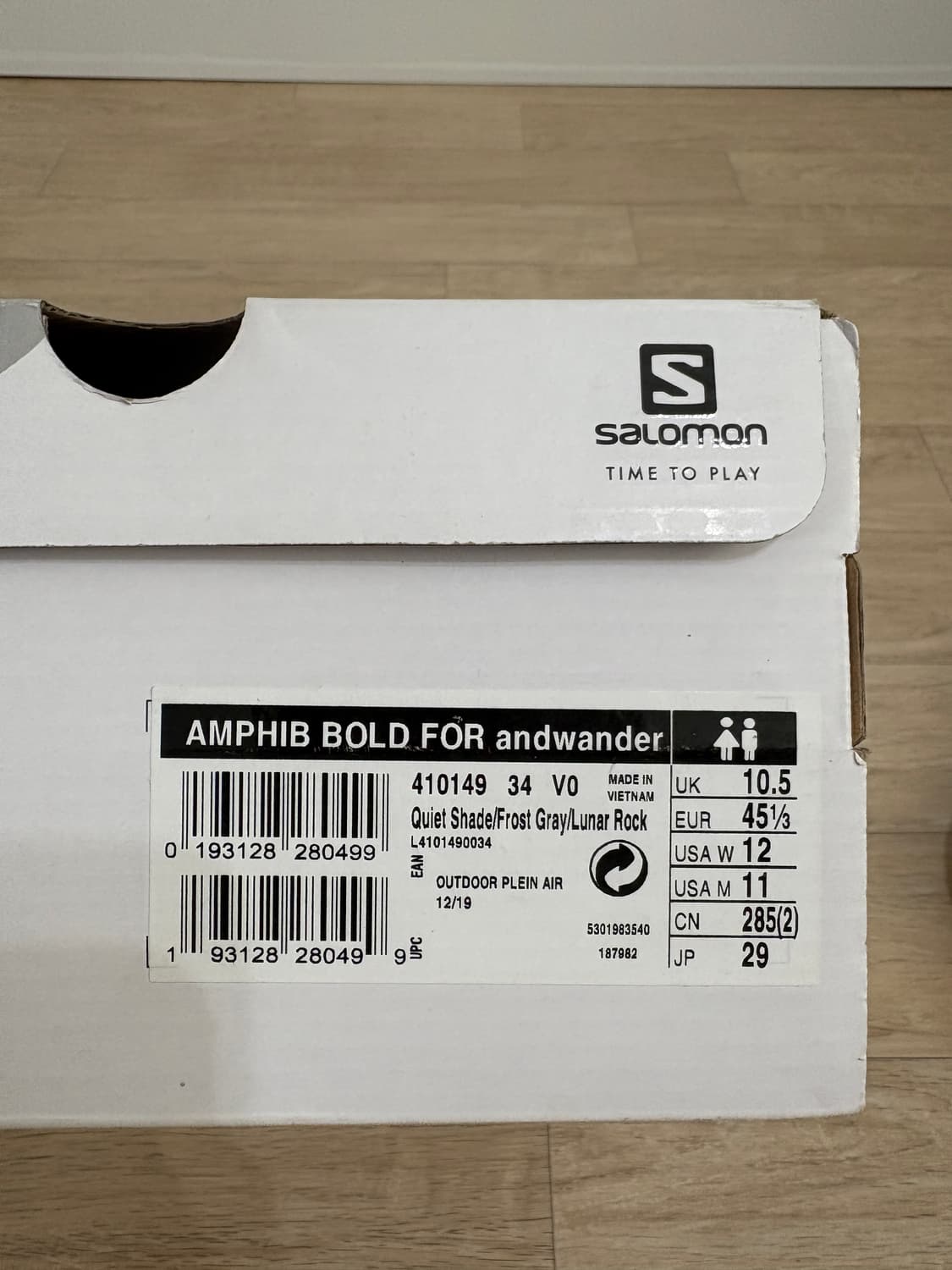 살로몬 앤드원더 / 콜라보 스니커즈 / 290 상품이미지9