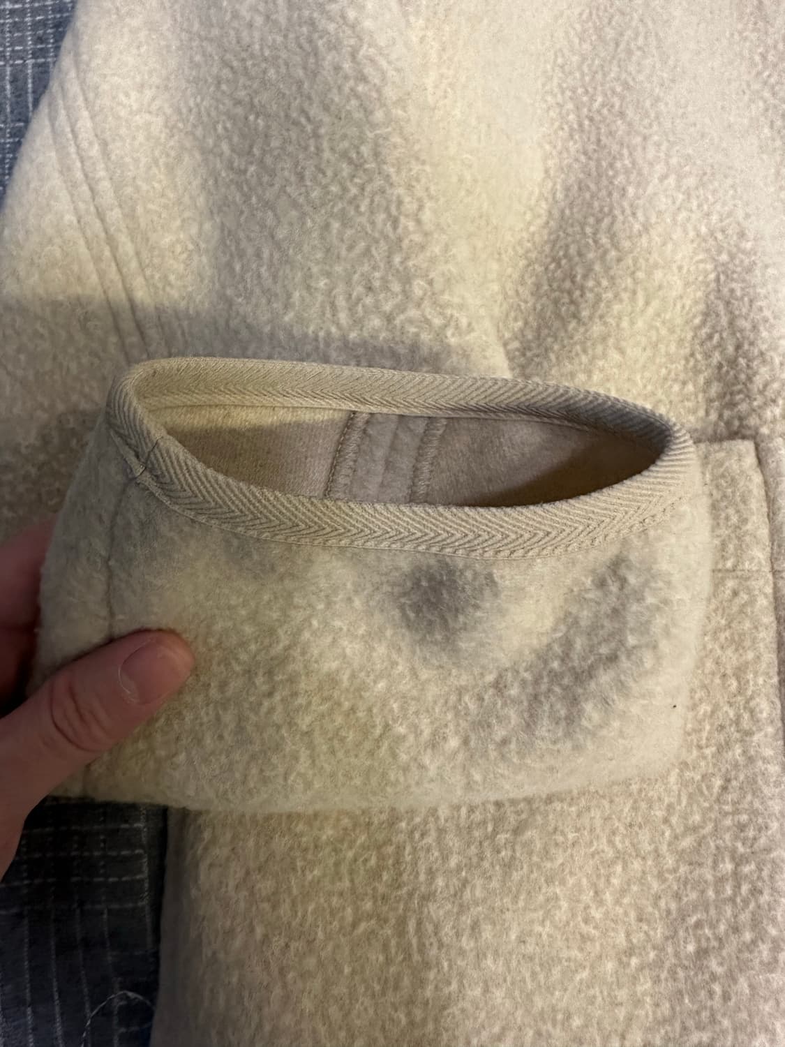 바스통 169 플리스 자켓 아이보리 상품이미지5