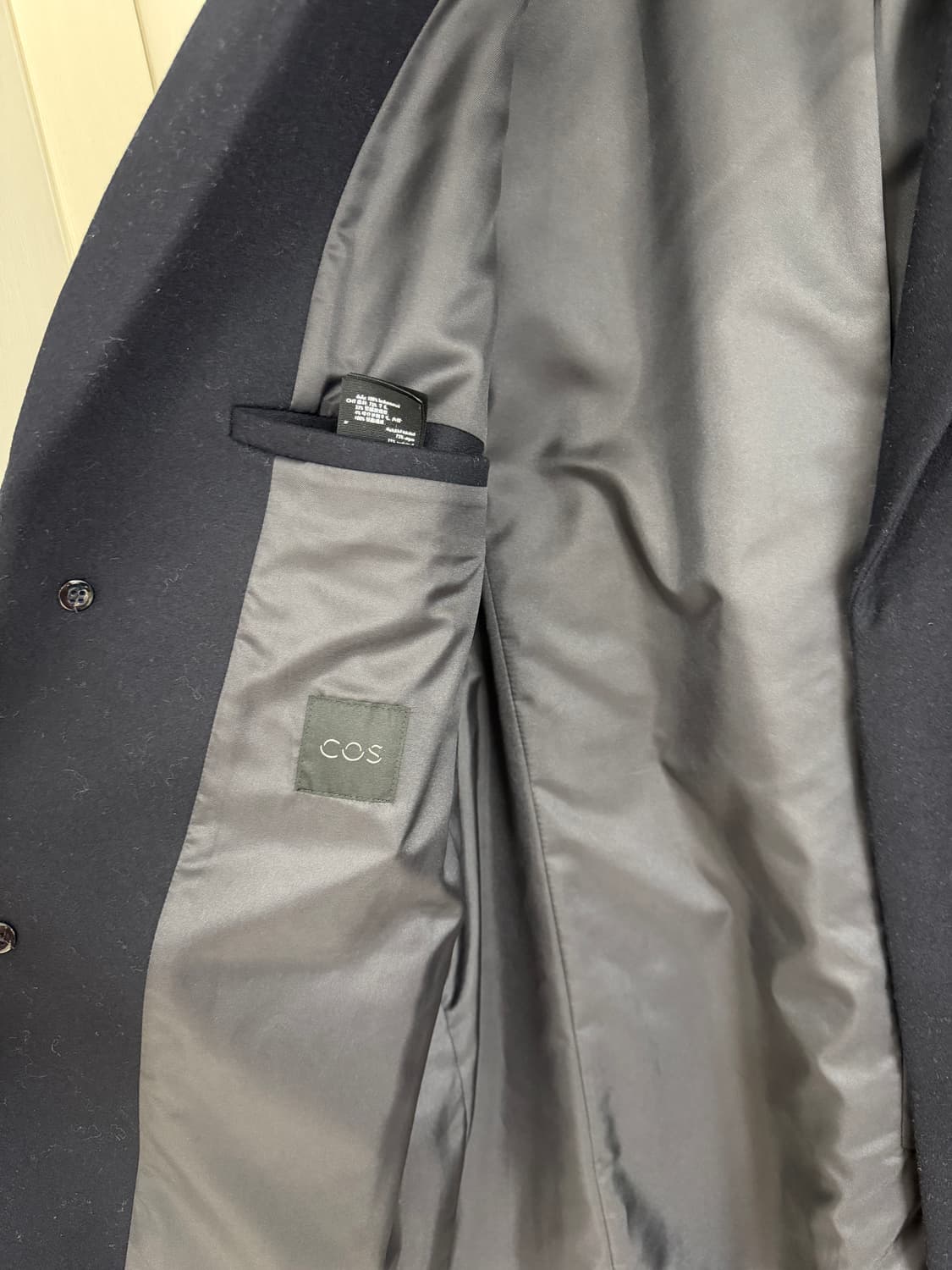 COS 코스 남성 캐시미어 코트 네이비 EUR50사이즈 상품이미지4