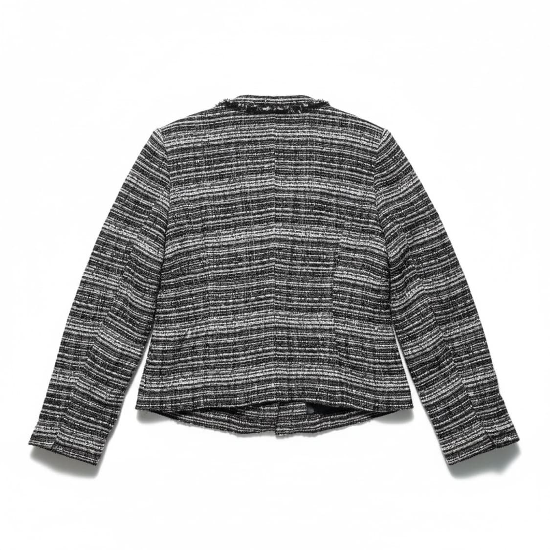 Vintage 트위드 크롭 자켓 블랙 40 (미니멀) 상품이미지2