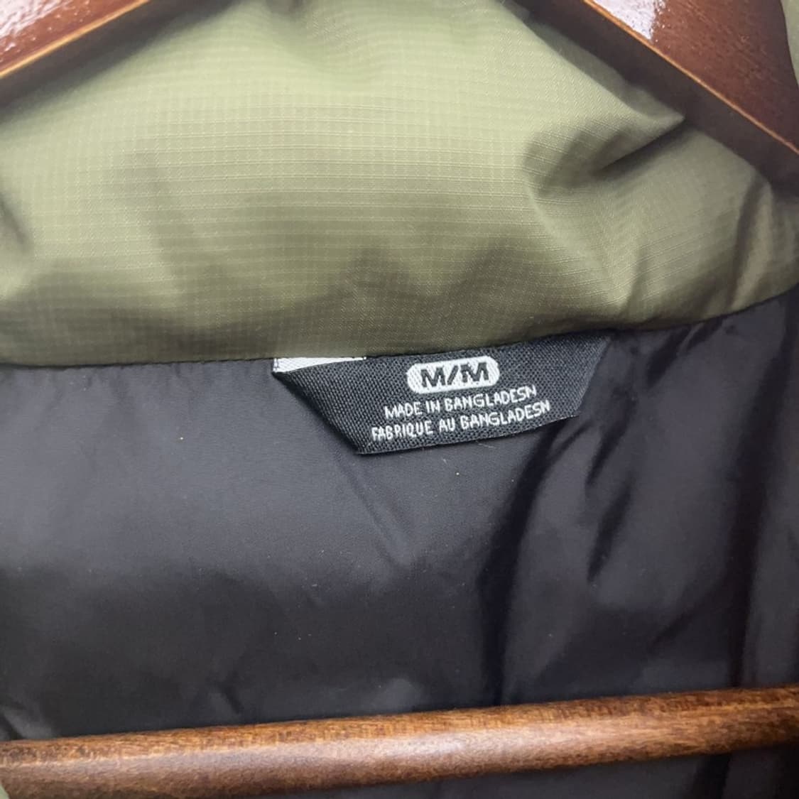 노스페이스 레트로 빈티지 말차카키 엘보패치 패딩 100 C09470 상품이미지5