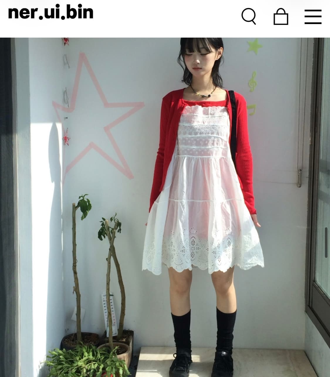 너의 빈 레드 가디건 free 상품이미지1