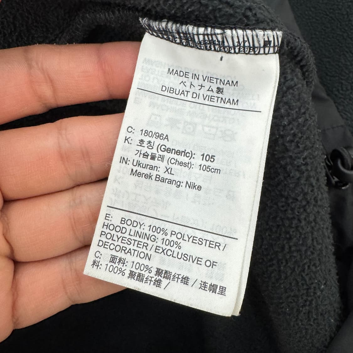 XL 나이키 빅로고 스우시 플리스 후드 티셔츠  상품이미지7
