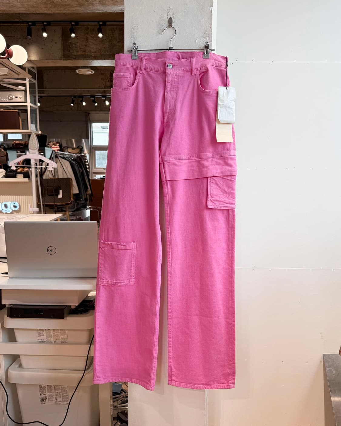 1017 알릭스 9sm 핑크 데님 카고 팬츠  상품이미지2