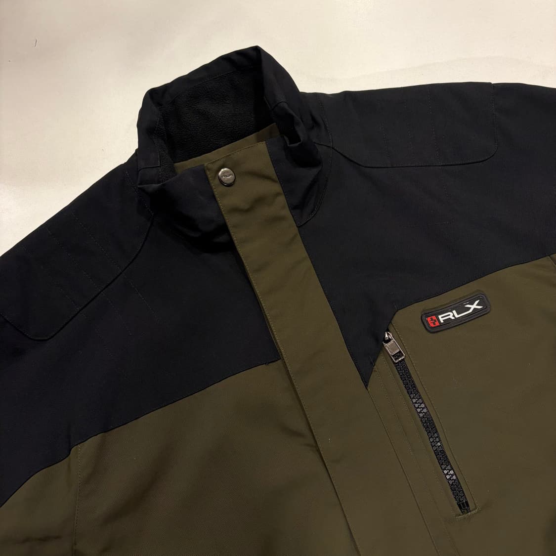 [L] 폴로 RLX 랄프로렌 블랙/카키 바람막이 B686 상품이미지3