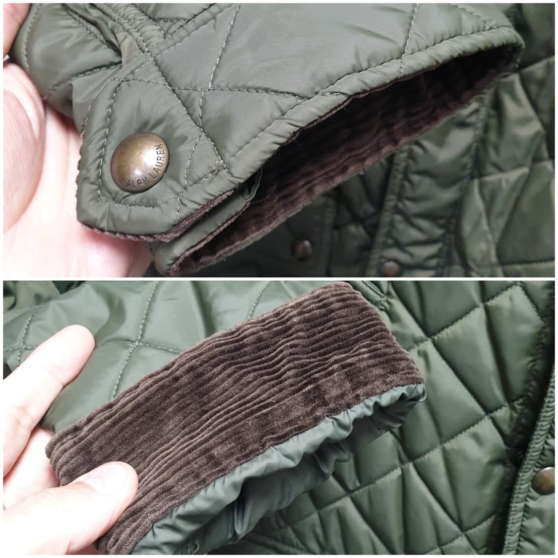 [xl/105/정품] 폴로 랄프로렌 퀼팅자켓 카키 상품이미지7