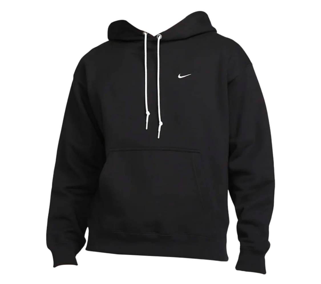 나이키 솔로 스우시 플리스 풀오버 후드 블랙 - US/EU 팝니다. 상품이미지1