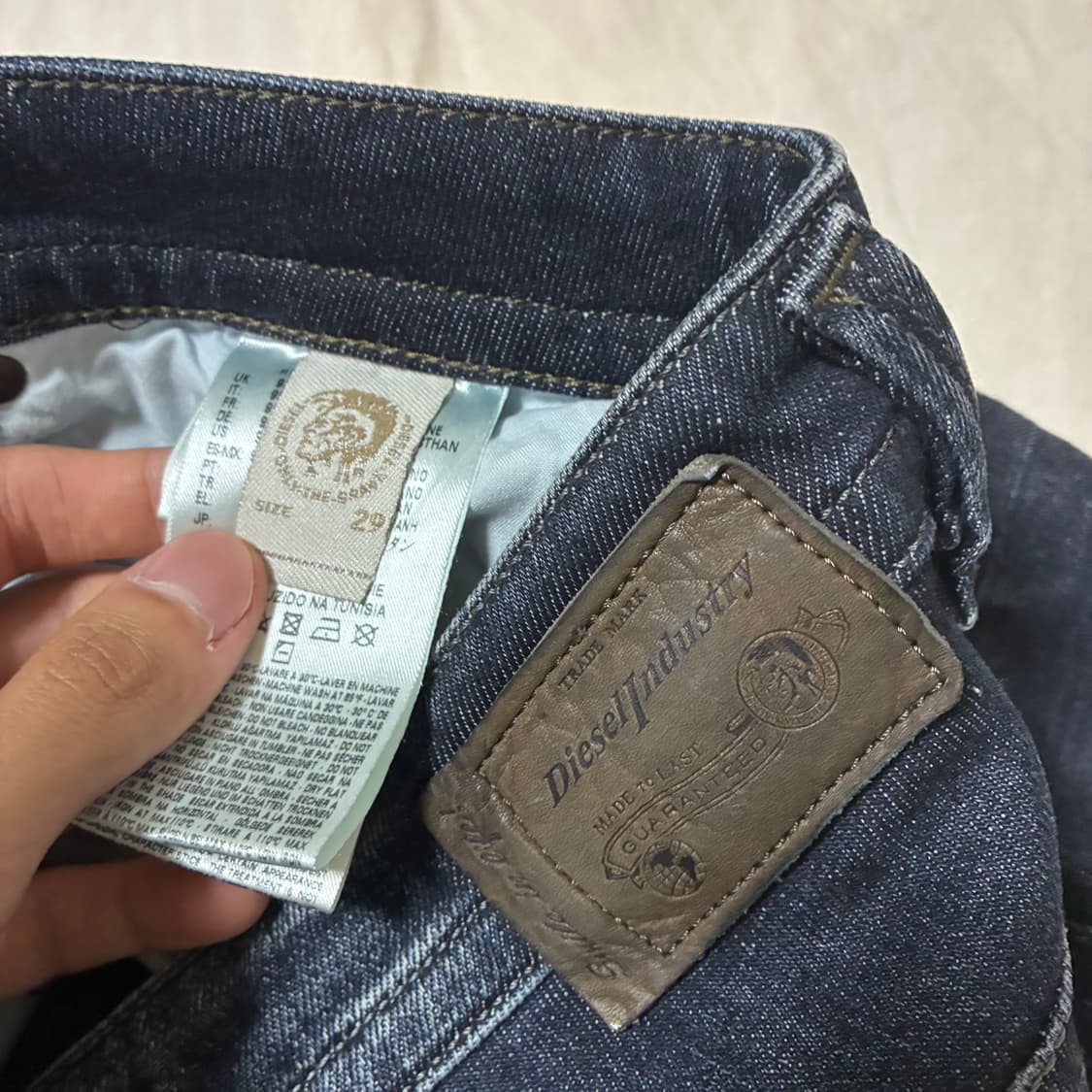 디젤 타바 슬림 진청 데님 상품이미지5