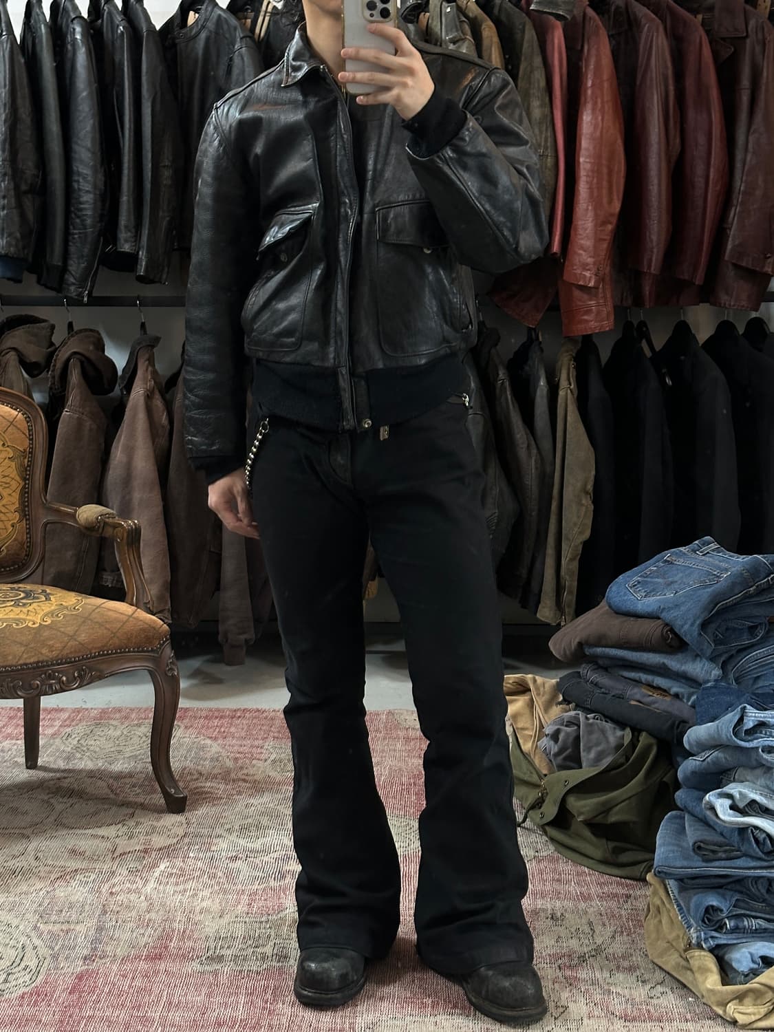 60's 빈티지 시어스 오크브룩 A2 레더 자켓 빈티지 레더자켓 상품이미지2