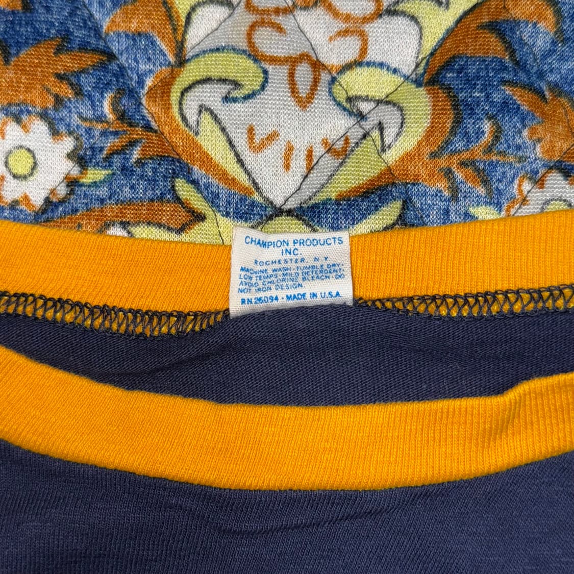 빈티지 70s USA 챔피온 링거티 네이비 상품이미지4