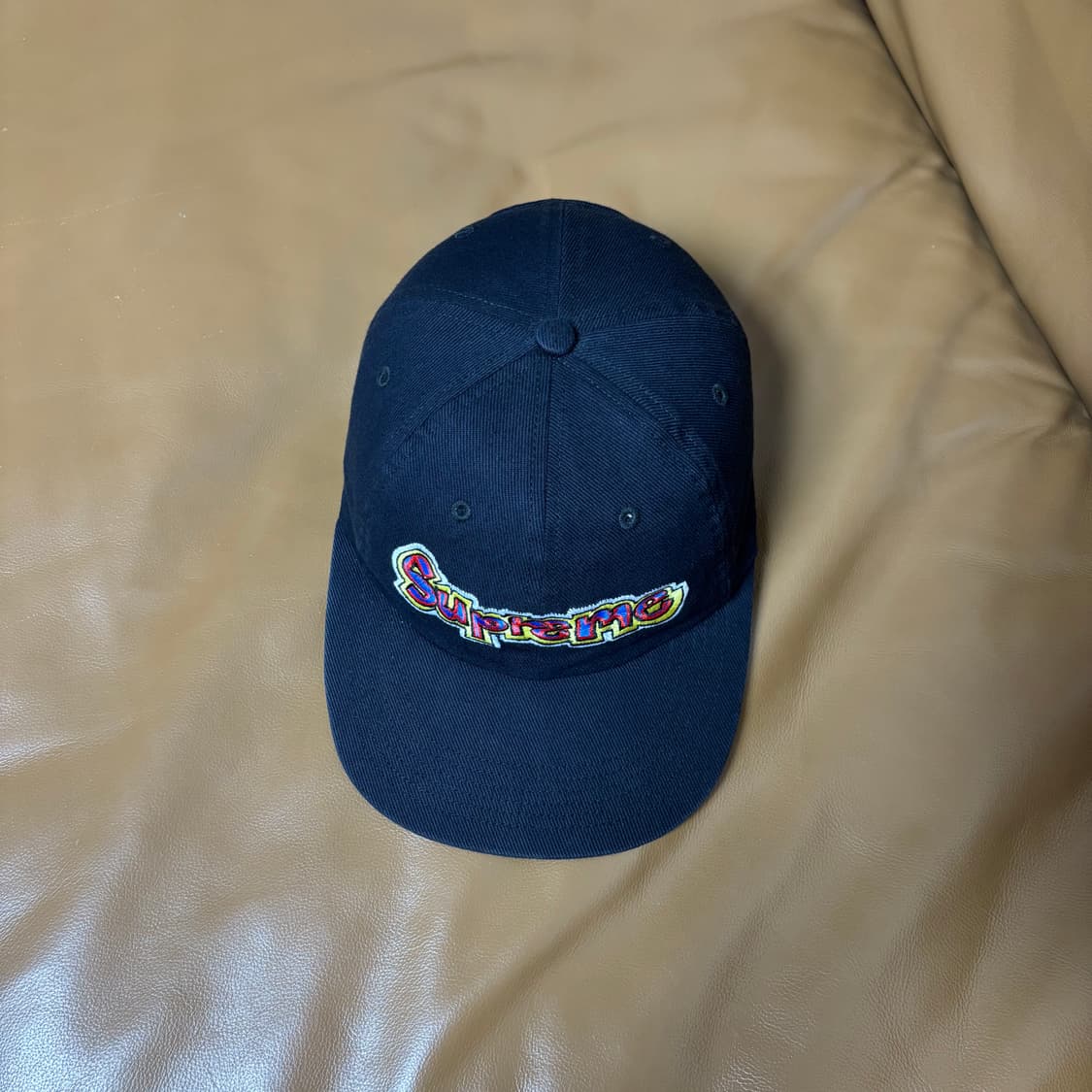Supreme 슈프림 곤즈 블랙 6패널 볼캡 모자 Washed Black 상품이미지5