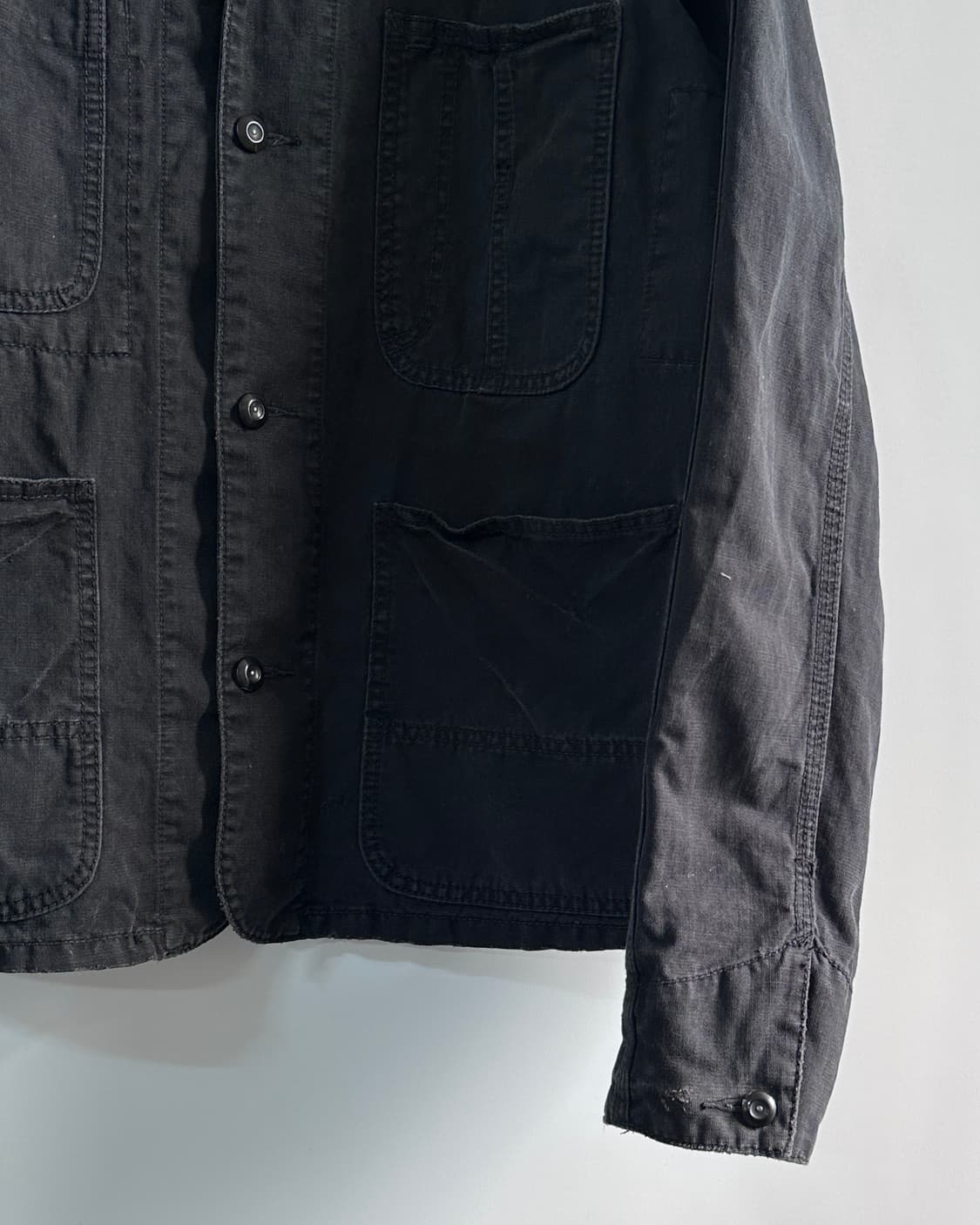 폴로 워시드 블랙 코튼 초어 자켓 (va.71) 상품이미지3