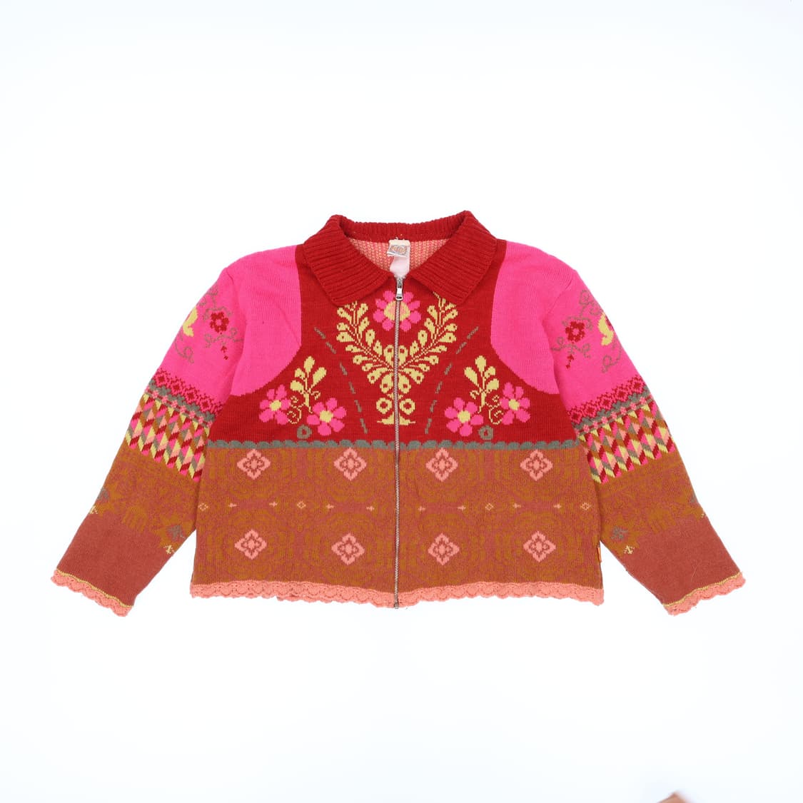 오일릴리 플라워 니트 집업 N7530 상품이미지1