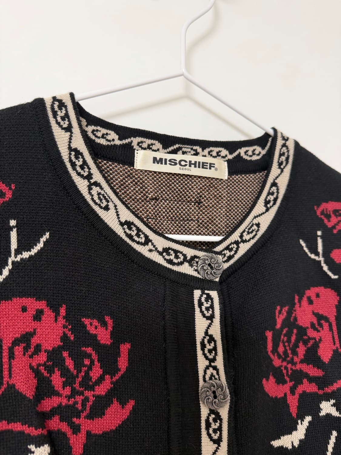 미스치프 반팔 니트원피스 상품이미지2