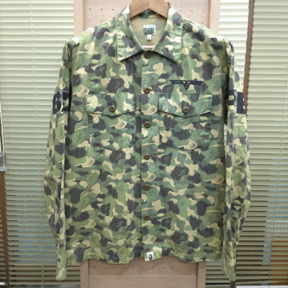 [A BATHING APE] 베이프 ABC 카모 밀리터리 셔츠! 상품이미지2