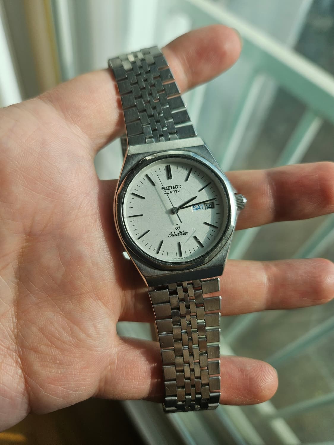 세이코 실버웨이브 빈티지 시계 상품이미지2