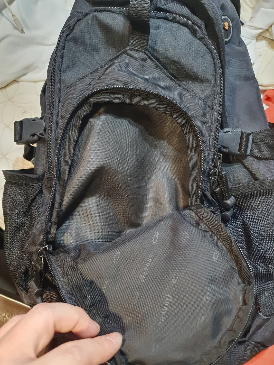 GSS 블랙 백팩 등산가방 상품이미지5