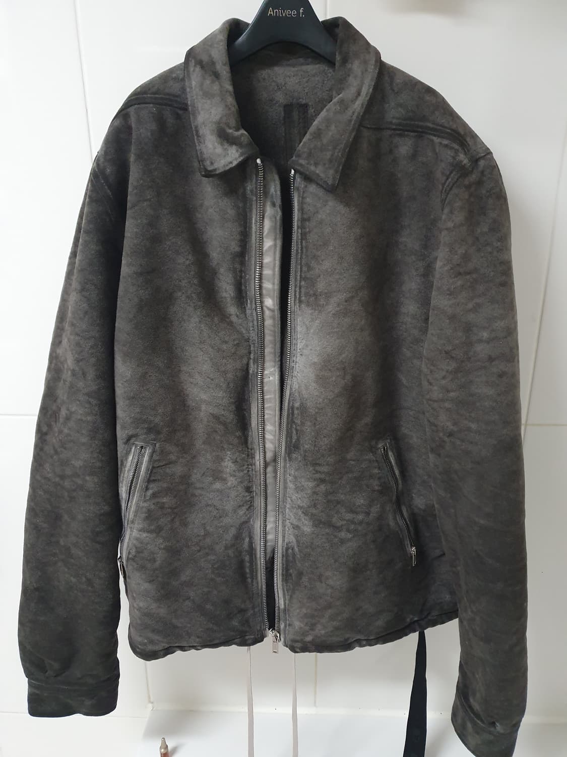 릭오웬스 다크쉐도우 몰스킨 zip front 자켓 상품이미지1