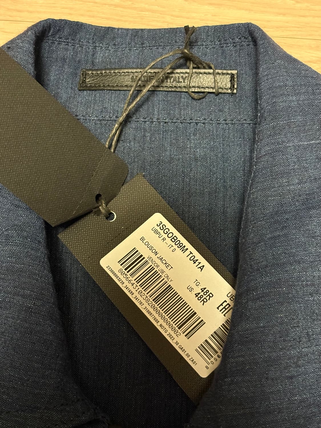 조르지오 아르마니 린넨 블루종 48사이즈 새상품 상품이미지5