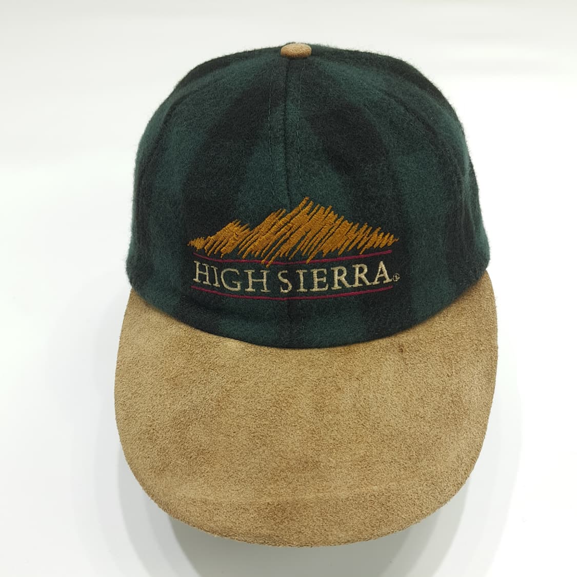 빈티지 High Sierra 울 스웨이드 가죽 스트랩 투톤캡 P1614 상품이미지3