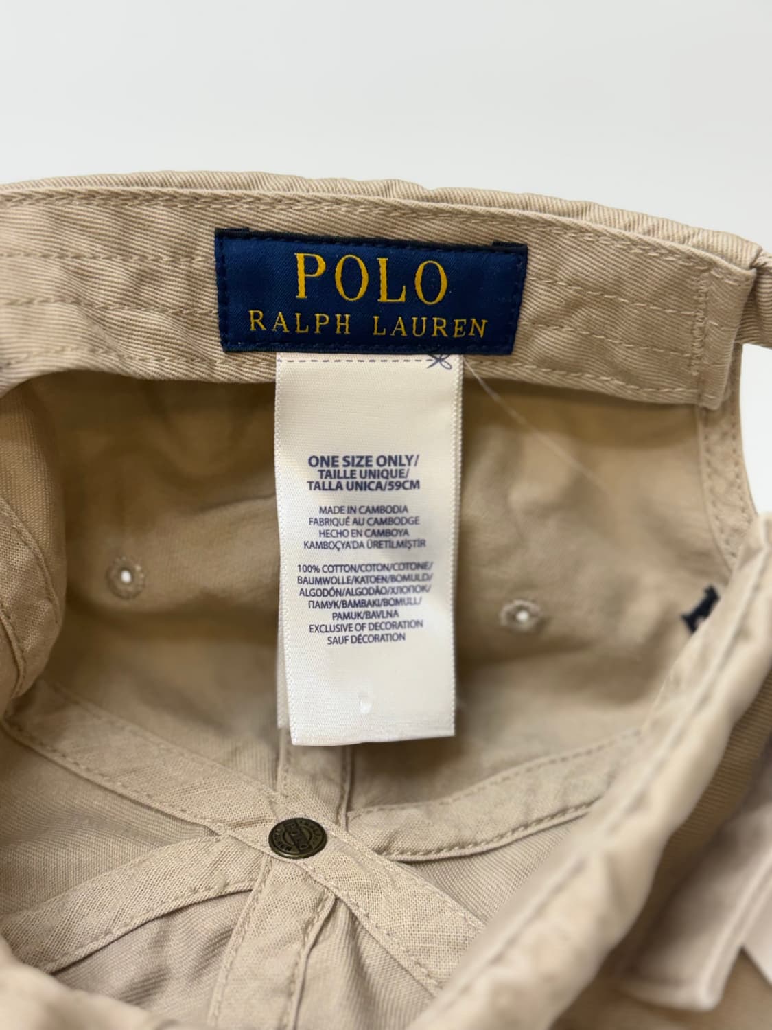 Polo 폴로 랄프로렌 베이지색상 볼캡 상품이미지4