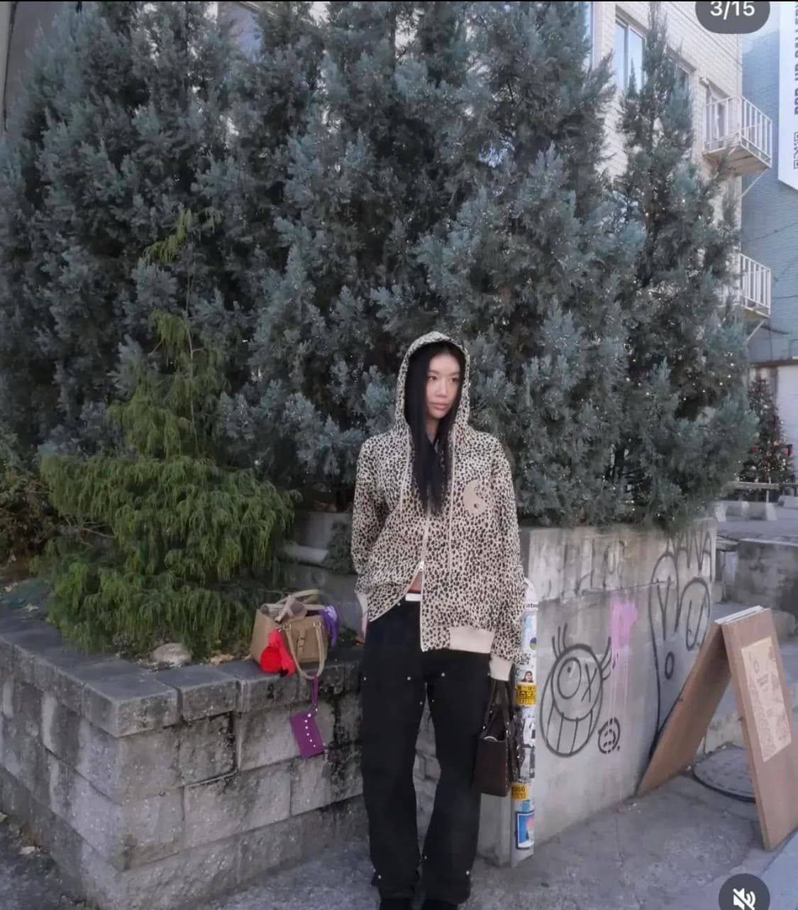 Wesken 레오파드 후드집업 상품이미지2