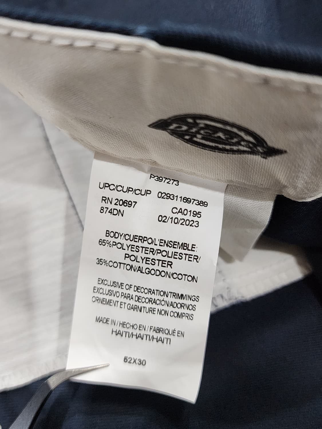 디키즈 빅사이즈 874 오리지널핏 워크 팬츠 바지 52 상품이미지8