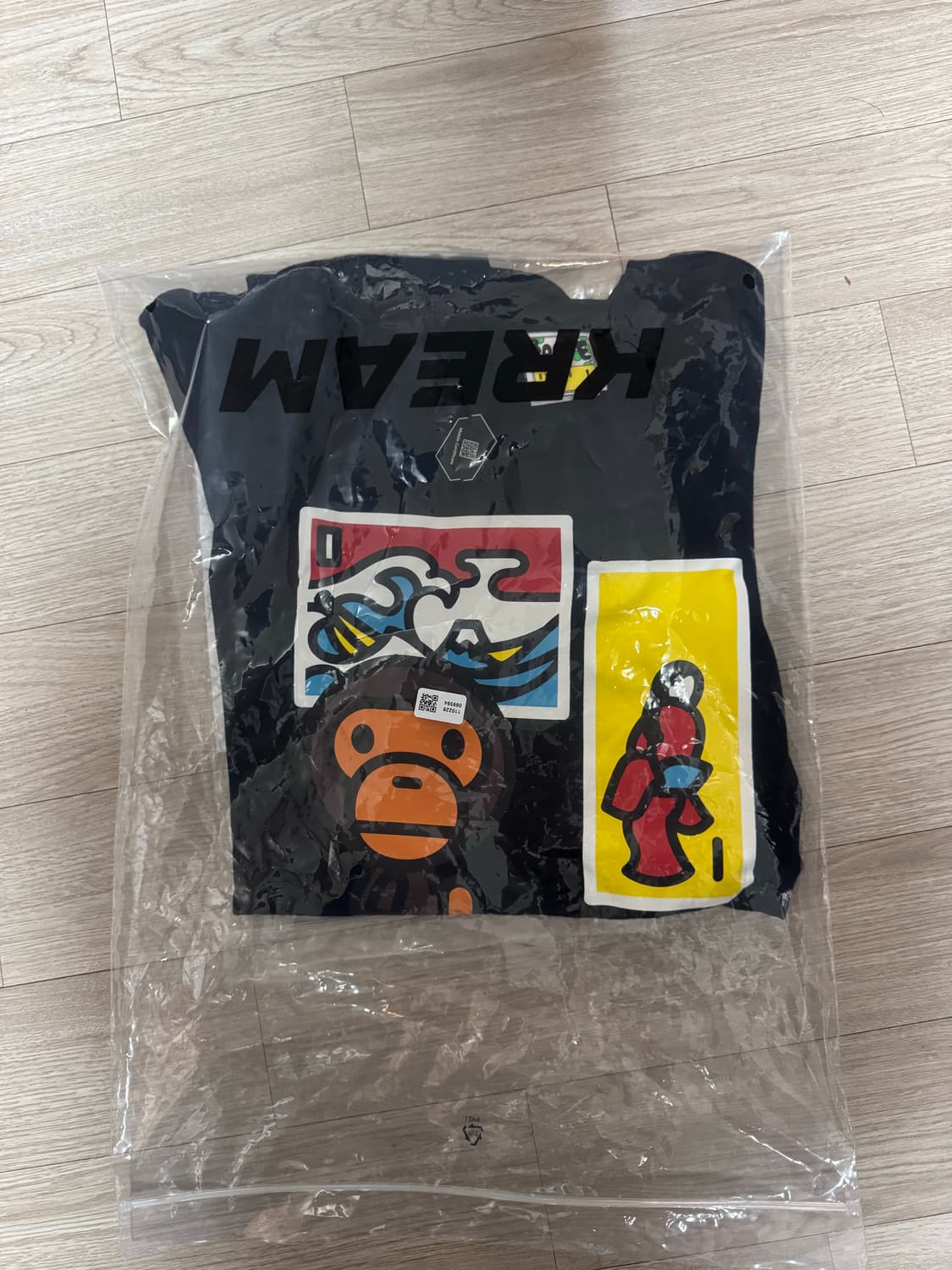 BAPE 베이비 마일로 재팬 아트 티셔츠 블랙 L 상품이미지2