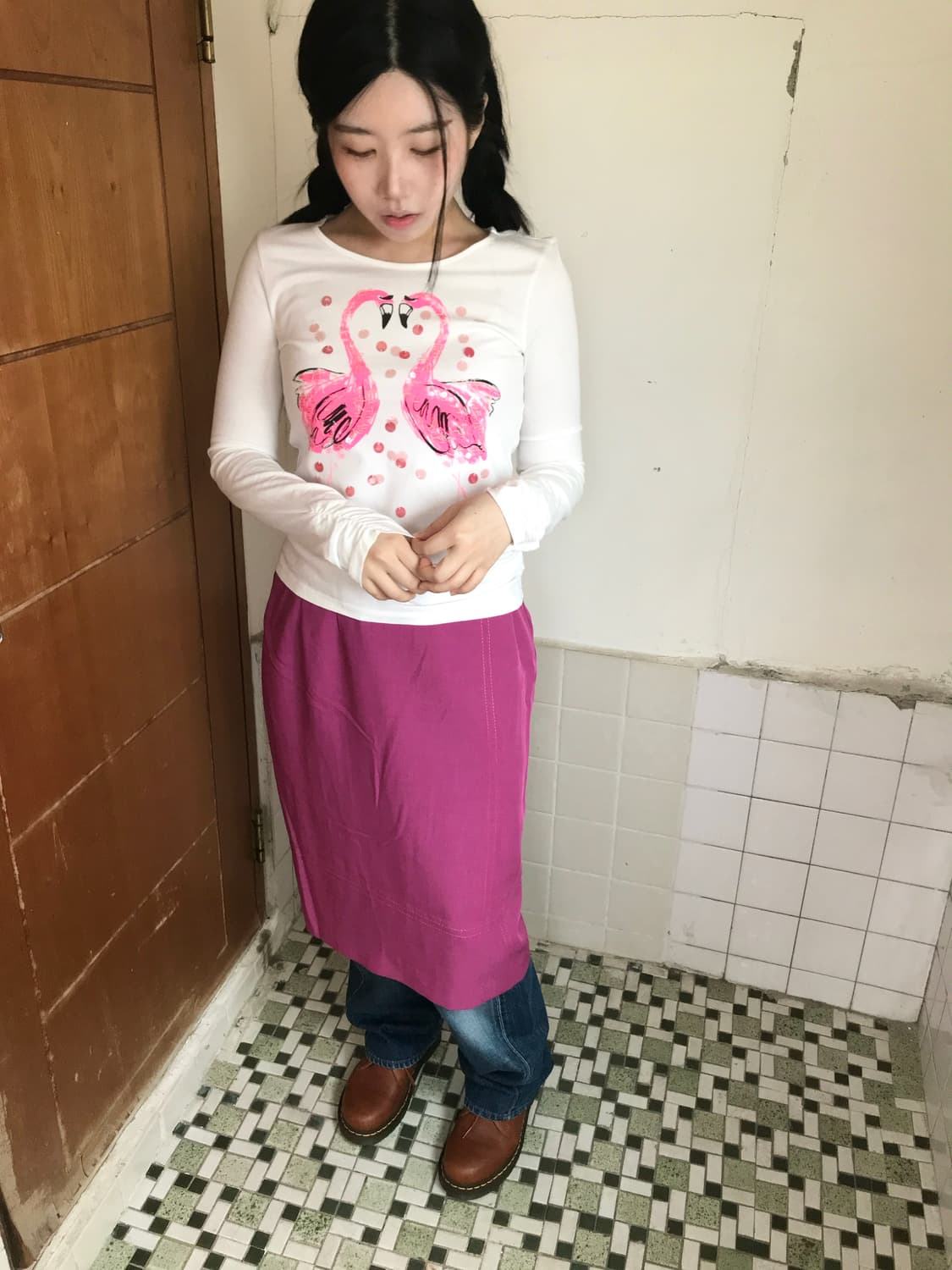 vintage Gap pattern long sleeve T 상품이미지1