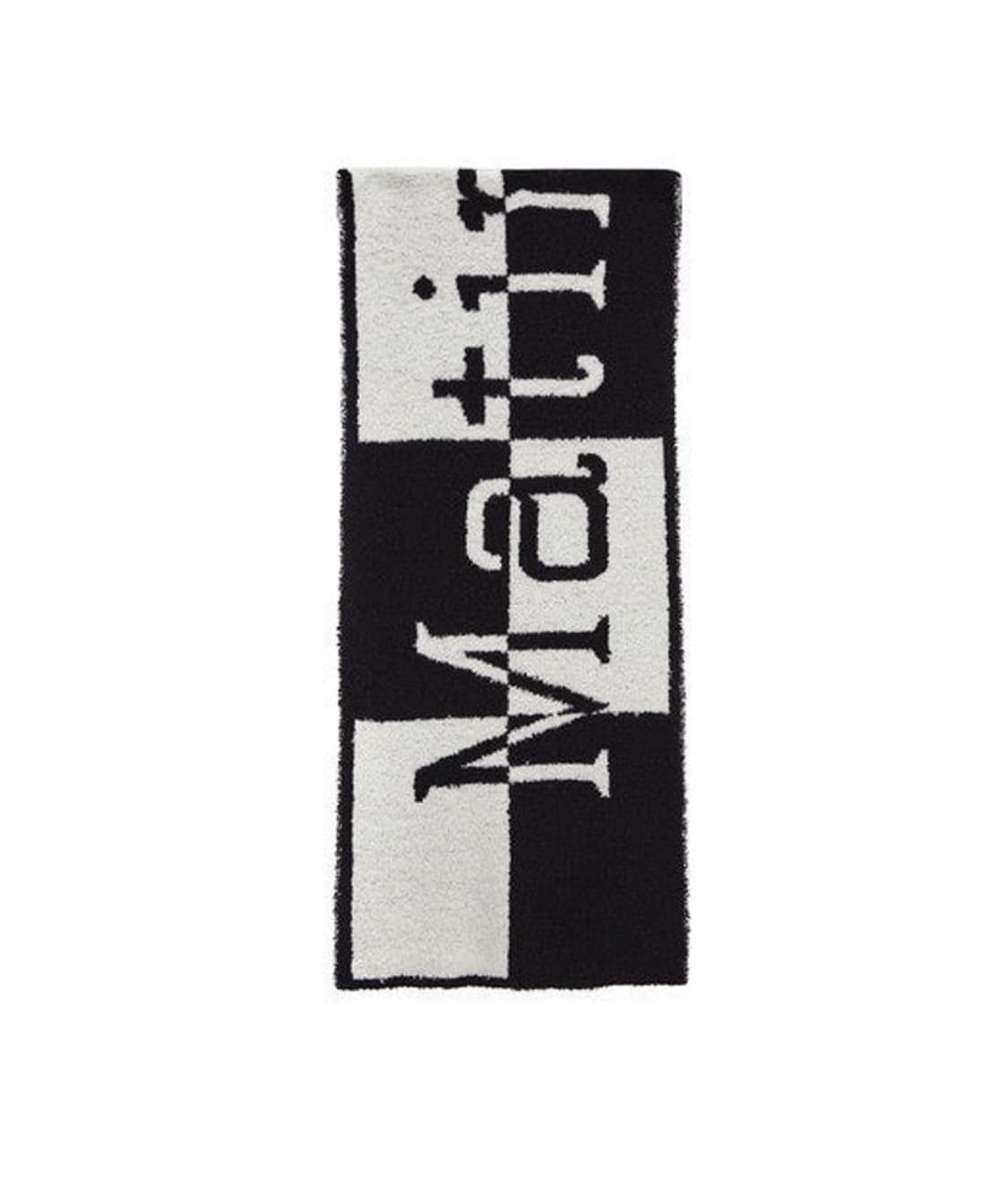 마뗑킴 로고 체크보드 머플러 목도리 아이보리 상품이미지1