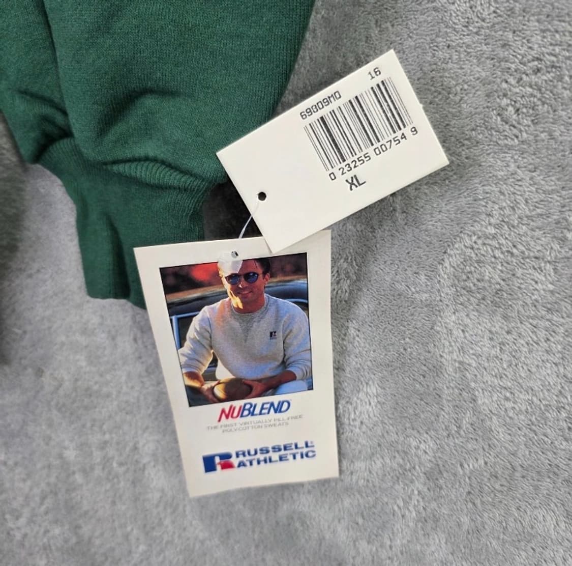🇺🇸90년대 러셀 애슬래틱 다크그린 데드스탁 XL 상품이미지2