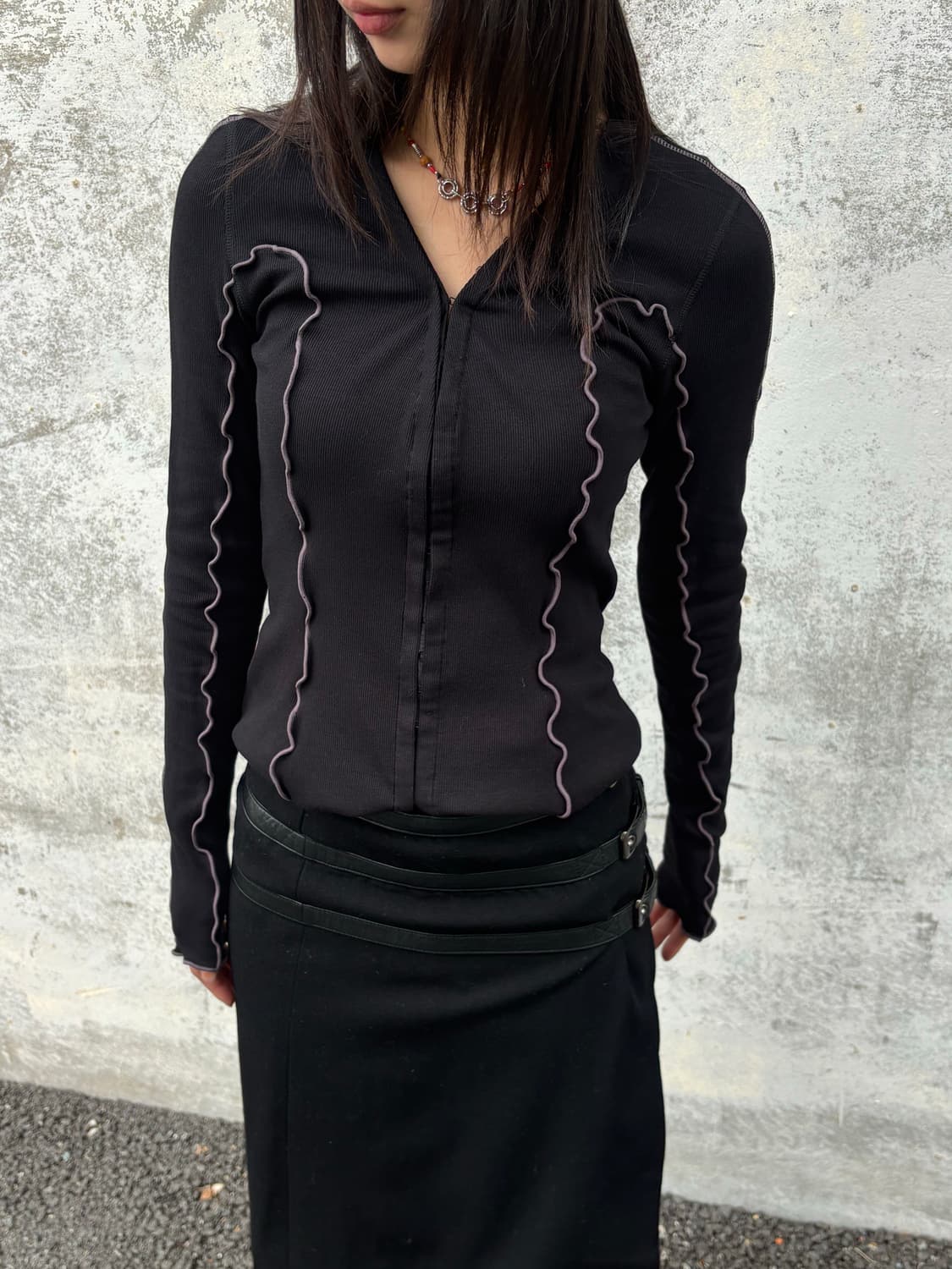 디젤 웨이브 심 후크 가디건 상품이미지1