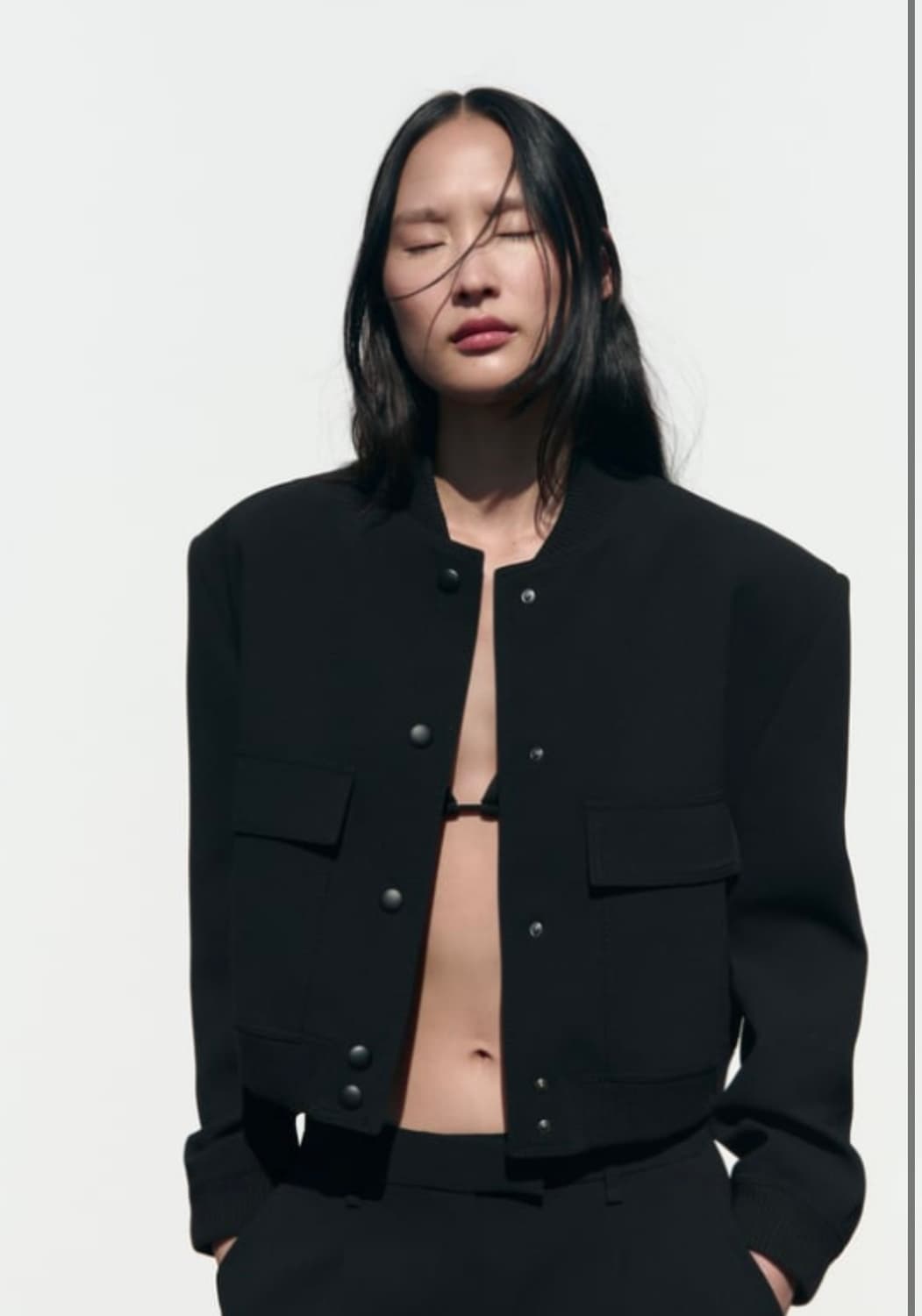 (새상품) 자라 포켓 맥시 봄버자켓 상품이미지4