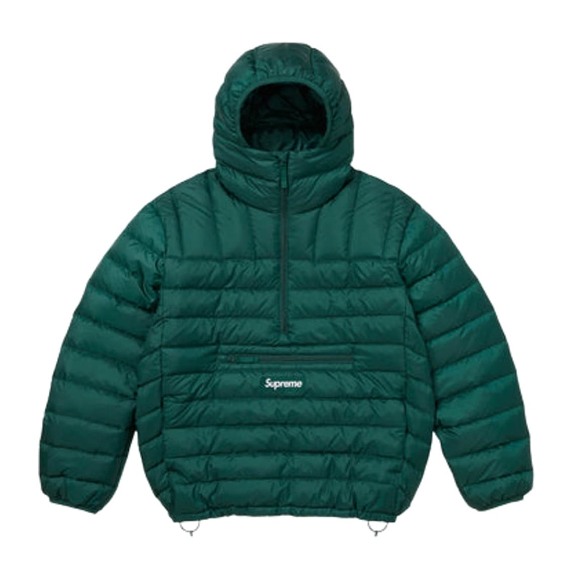 슈프림 마이크로 다운 하프 집 후드 풀오버 다크 그린 상품이미지1