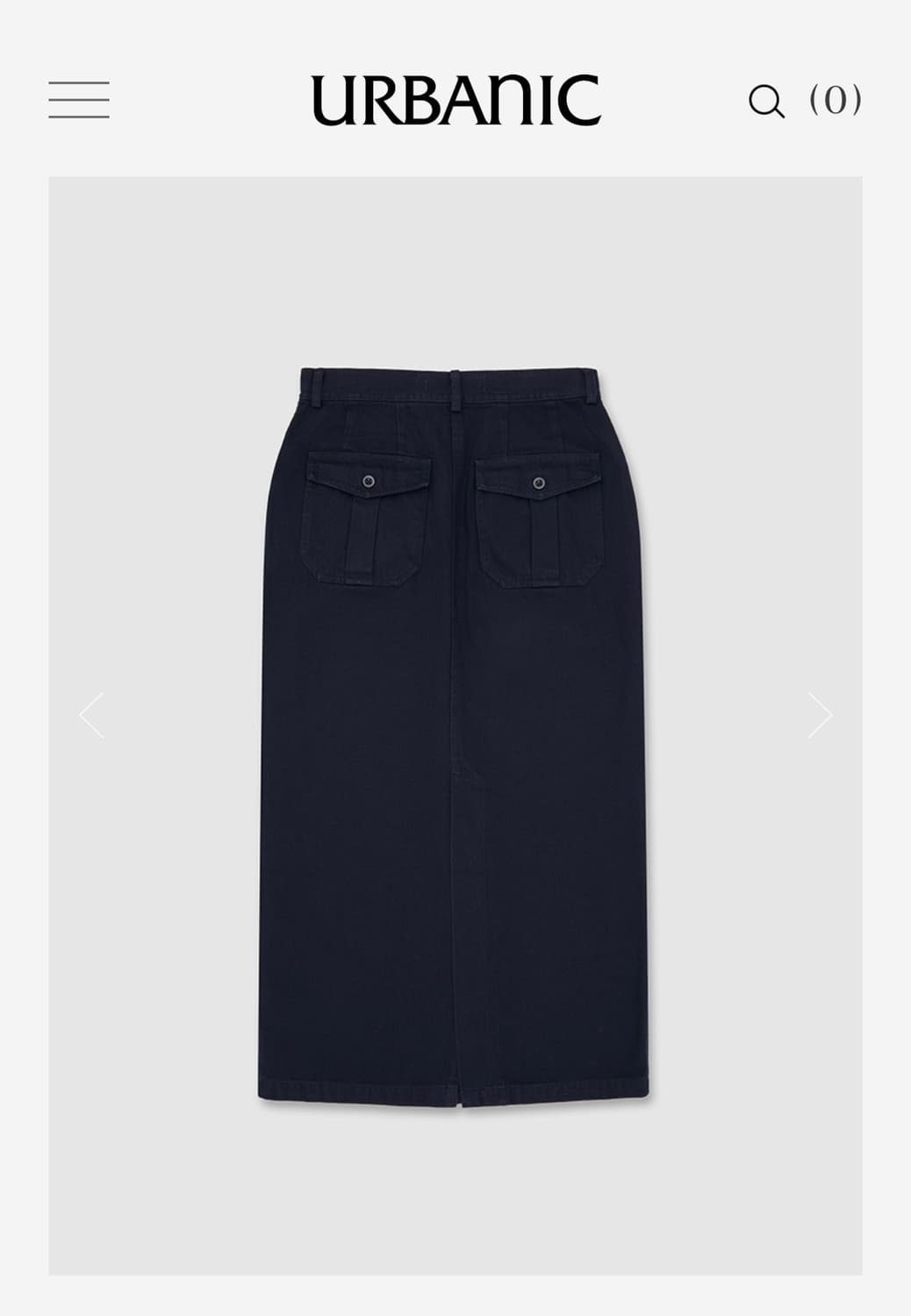 인디고 사파리 스커트 상품이미지4