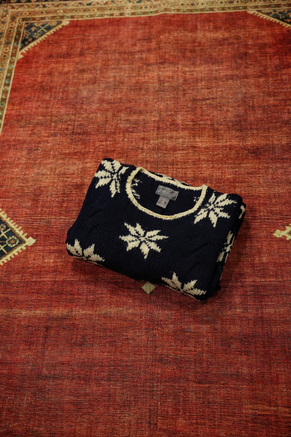 90s 빈티지 노르딕 니트 네이비 판매 상품이미지10