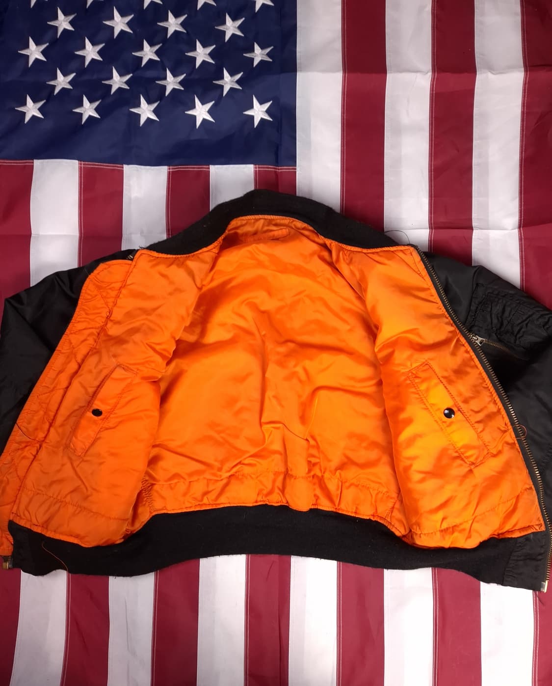 오리지날 90's 미국제조 알파사 미공군 민수용 MA-1 항공자켓 상품이미지5