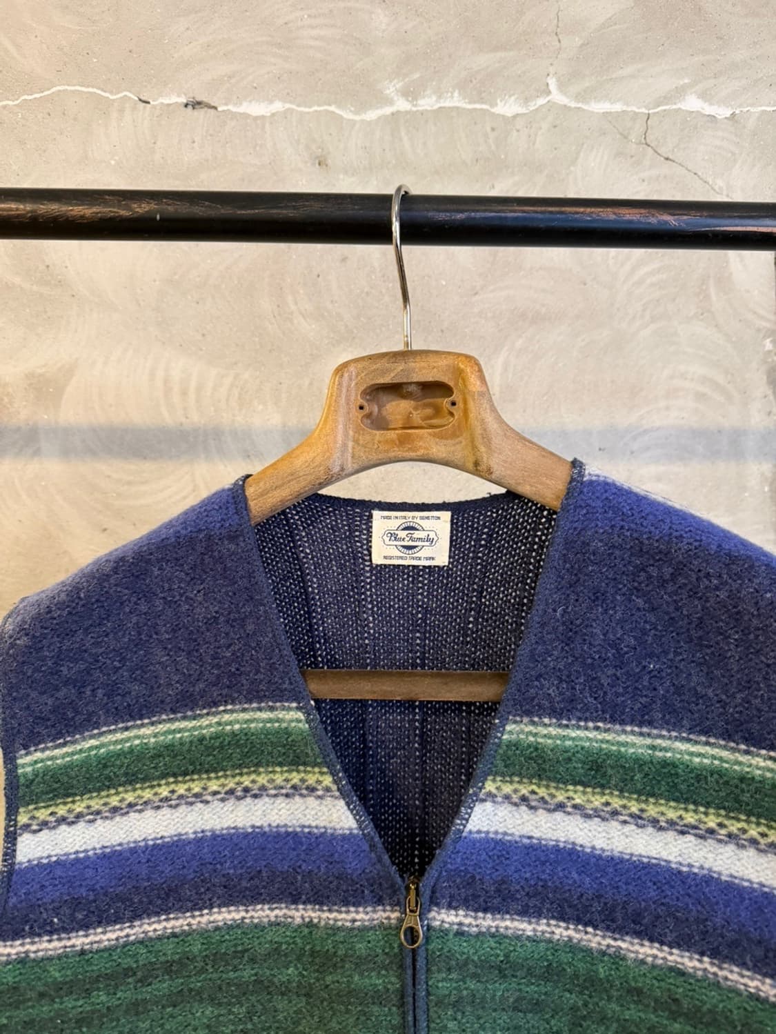 베네통 셔틀랜드울 니트 베스트 100 상품이미지3