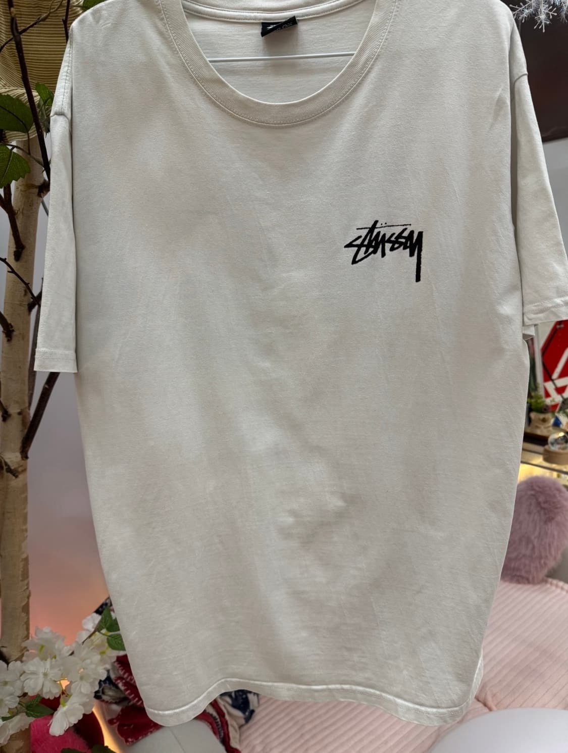 🧢 Stüssy 스투시 DNA 피그먼트 그래픽 티셔츠 (오프화이트) 상품이미지3