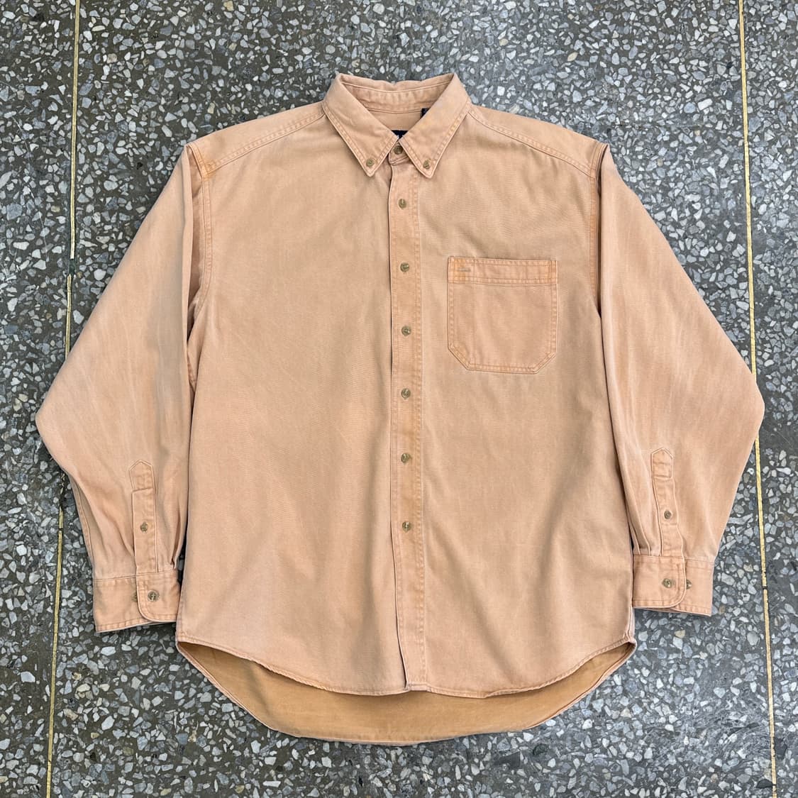 8~90s 올드 갭 코튼 트윌 워크 셔츠 L 상품이미지1