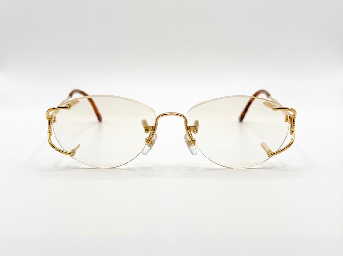 Chritian dior 무테 금테 빈티지 안경테 상품이미지1