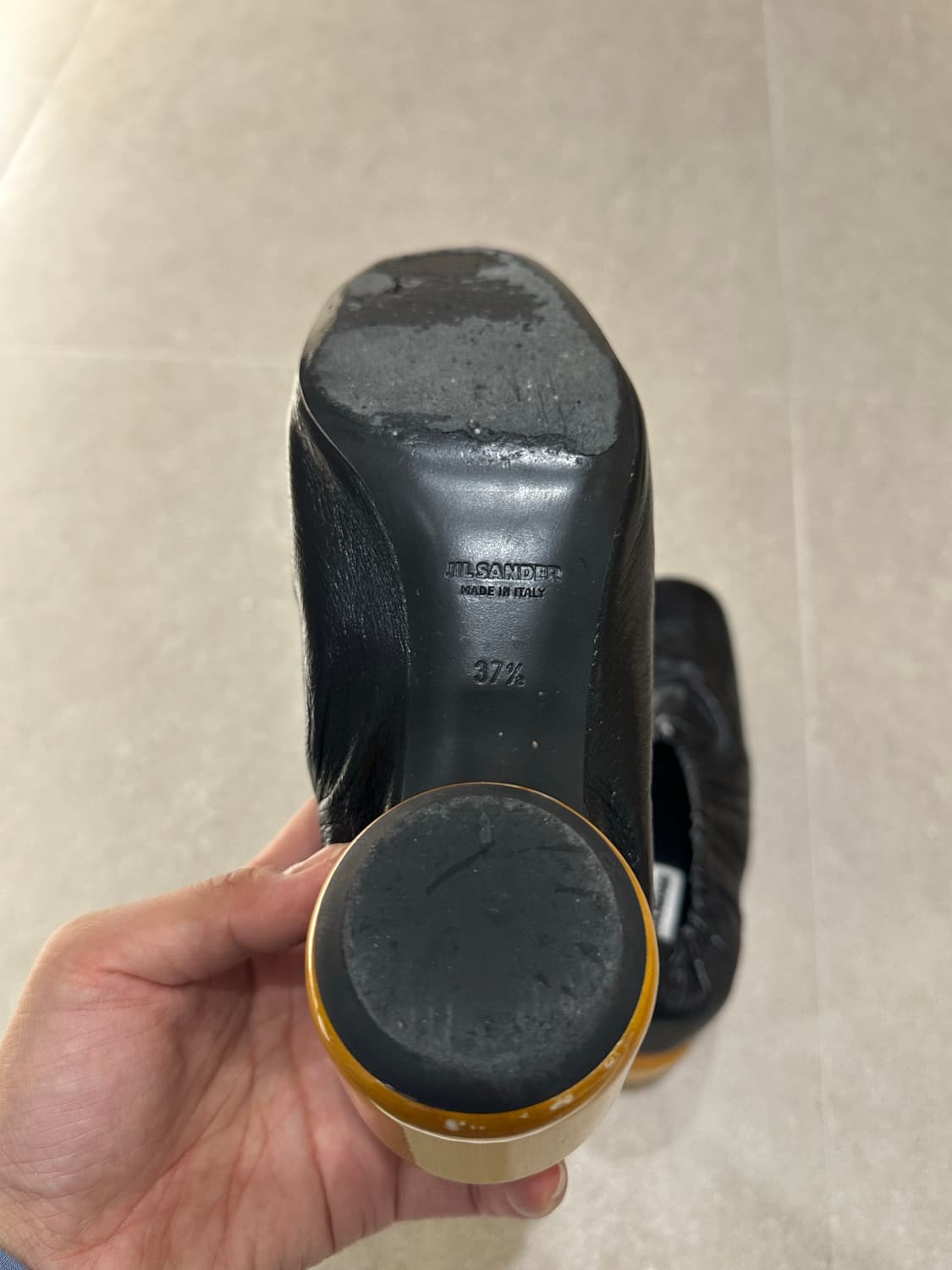 질샌더 블랙 펌프스 EU37.5 KR245 상품이미지4